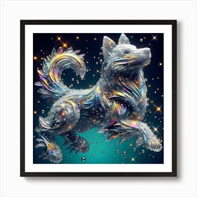 Crystal Dog Art Print