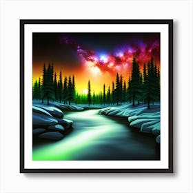 Galaxy Sky Art Print