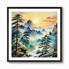 Asian Landscape 2 Art Print