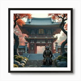 Samurai Art 58 Art Print