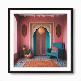 Moroccan Living Room , Dream Art Print Art Print