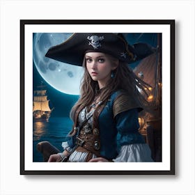 A beautiful pirate woman Poster