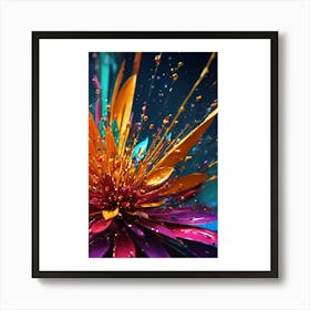 Abstract Flower Art Print