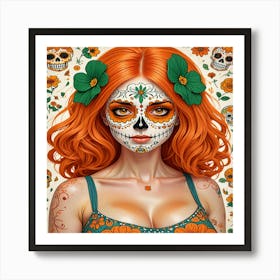 Day Of The Dead Girl 1 Art Print