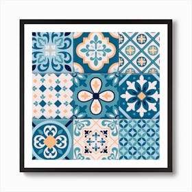 Tile Pattern Art Print