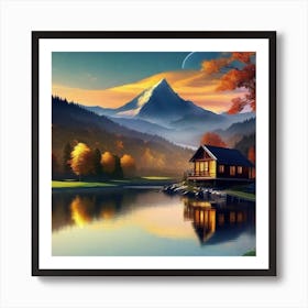 House By The Lake 7 Art Print