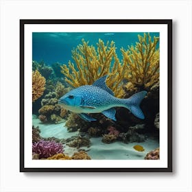 Tiny Coral Fish Art Print