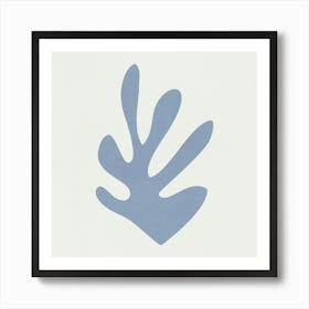 Matisse - Blue Leaf 01 Art Print