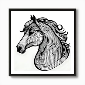 Horse Head 4 Art Print