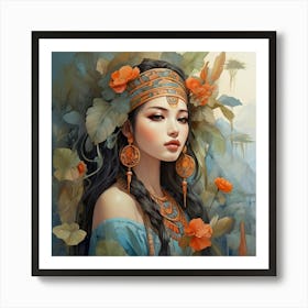 Egyptian Girl Art Print