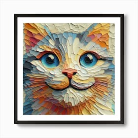 A happy cat 1 Art Print