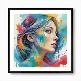 A Hand Painted Unique Illustration That Merges 2 Art Print