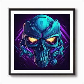 Skull Skull Skull Skull Skull Skull Skull Skull Skull Art Print