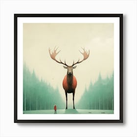 Cute Elk 1 Art Print