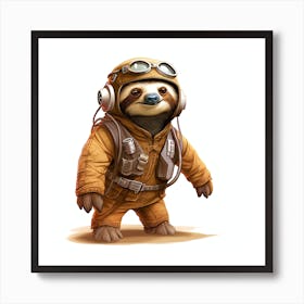Star Wars Sloth Art Print