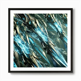 Cascade Sovereignty Scifi Hydroknight Water Forged Weapons Art Print