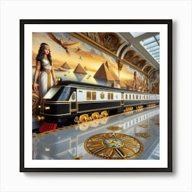 Egyptian Train Art Print