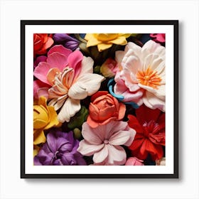 Flowers On A Table Art Print