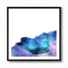 Starry Agate Texture 07 Art Print