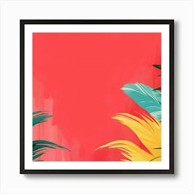 Tropical Background Art Print