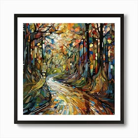 Road In The Woods Art Print