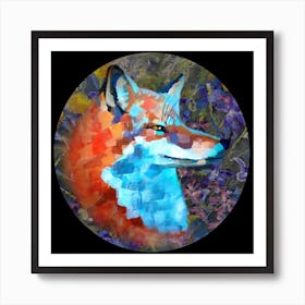 fox in spring Art Print