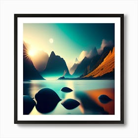 Mountain Landscape Art Print