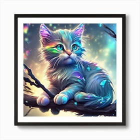 Cat In The Tree Art Print