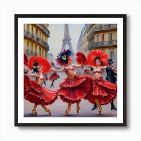 Paris Dancers Art Print