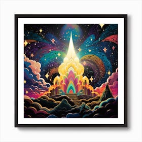 Psychedelic Dreamscape Art Print