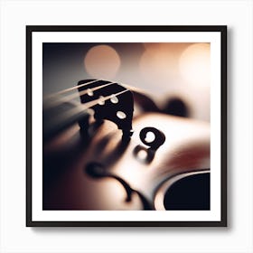 Close Up Of A Violin 1 Art Print