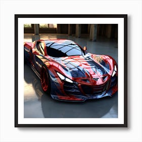 Spider-Man Car Art Print