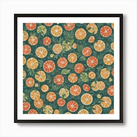 Orange Slices Art Print