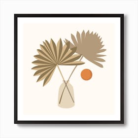 Palms In A Vase 1 Art Print