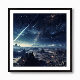 Space Landscape 3 Art Print