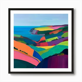 Colourful Abstract Pembrokeshire Coast National Park Wales 1 Art Print