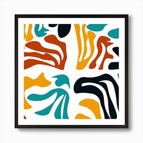 Abstract Zebra Pattern Art Print