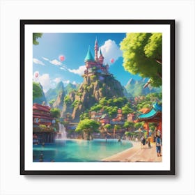 Fairytale Town Art Print