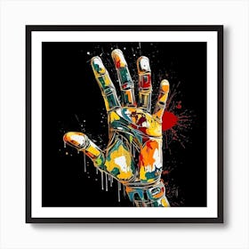 Robot Hand Art Print