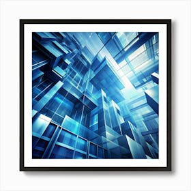 Abstract Futuristic City Art Print