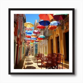 Colorful Umbrellas 1 Art Print