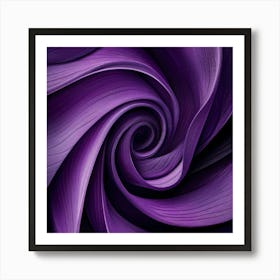 Purple Swirl Wallpaper Art Print