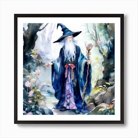 Forest Wizard Art Print