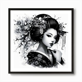 Japan Geisha Visual 131 Art Print