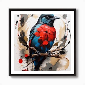 Bird On A Branch 1 Art Print