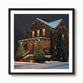 Christmas House 39 Art Print