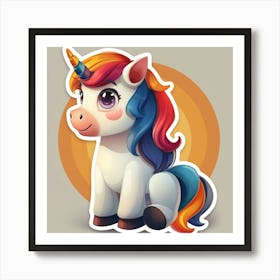 Unicorn Sticker 59 Art Print