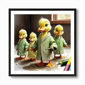 Duck Family 10 Art Print