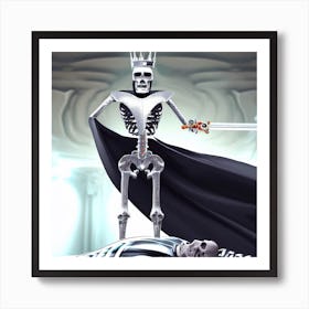 King Of Skeletons 1 Art Print