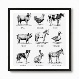 Animals Art Print